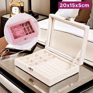 velvet jewelry organizer box