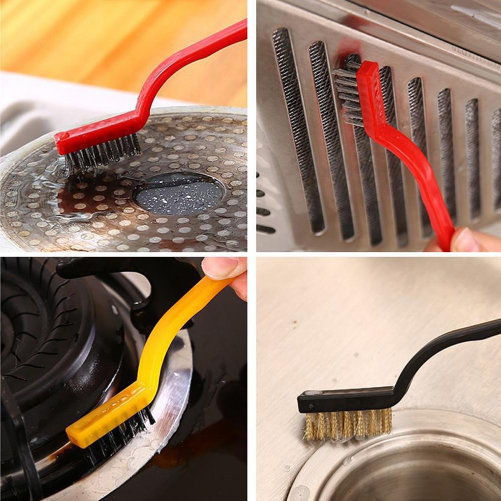 *3Pcs  Cleaning Brushes Kitchen Range Hood Degreasing Decontamination Cleaning Tool Wire Small Brush*