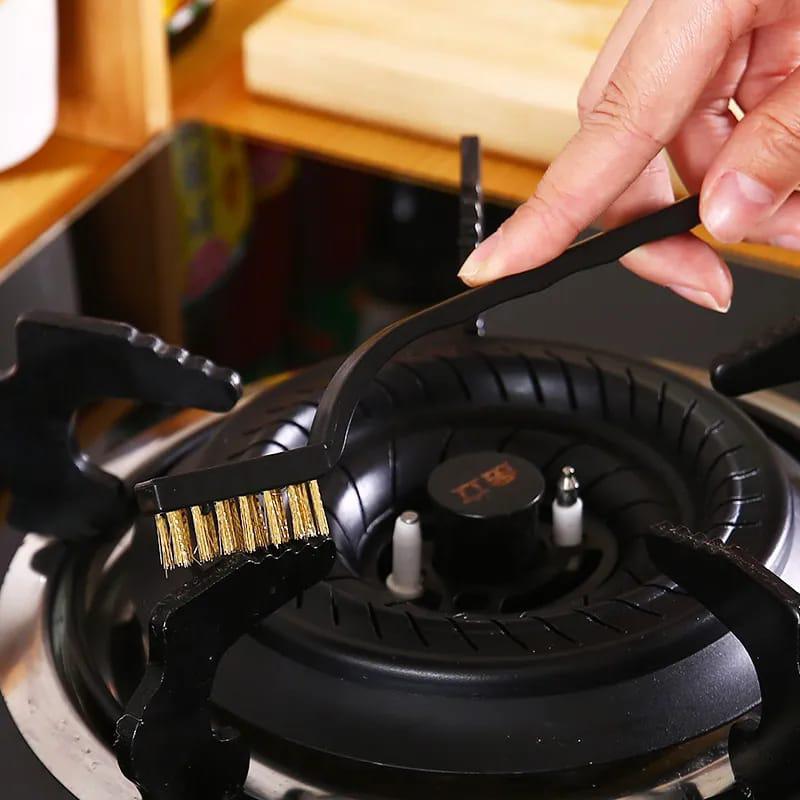 *3Pcs  Cleaning Brushes Kitchen Range Hood Degreasing Decontamination Cleaning Tool Wire Small Brush*