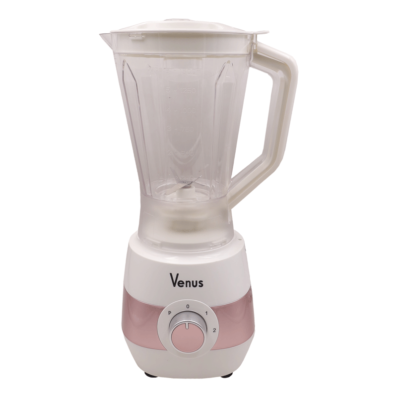 VENUS TABLE BLENDER 1.5L stainless steel blades, 800 watts, 2 speeds with pulse function. 100% copper motor.Smart overheating protection and anti-slip mat.