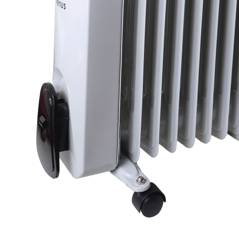 Venus Oil heater HY-C5-9. Has an oil-filled radiator. Thermostat, 360 rollen. 9100 watts