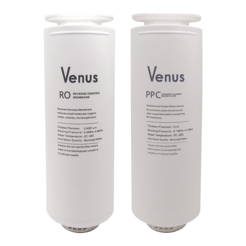 VENUS WATER PURIFIER WHITE Stored under the sink to filter flowing out of the tap. 80 watts. 600 GALLON FLOW