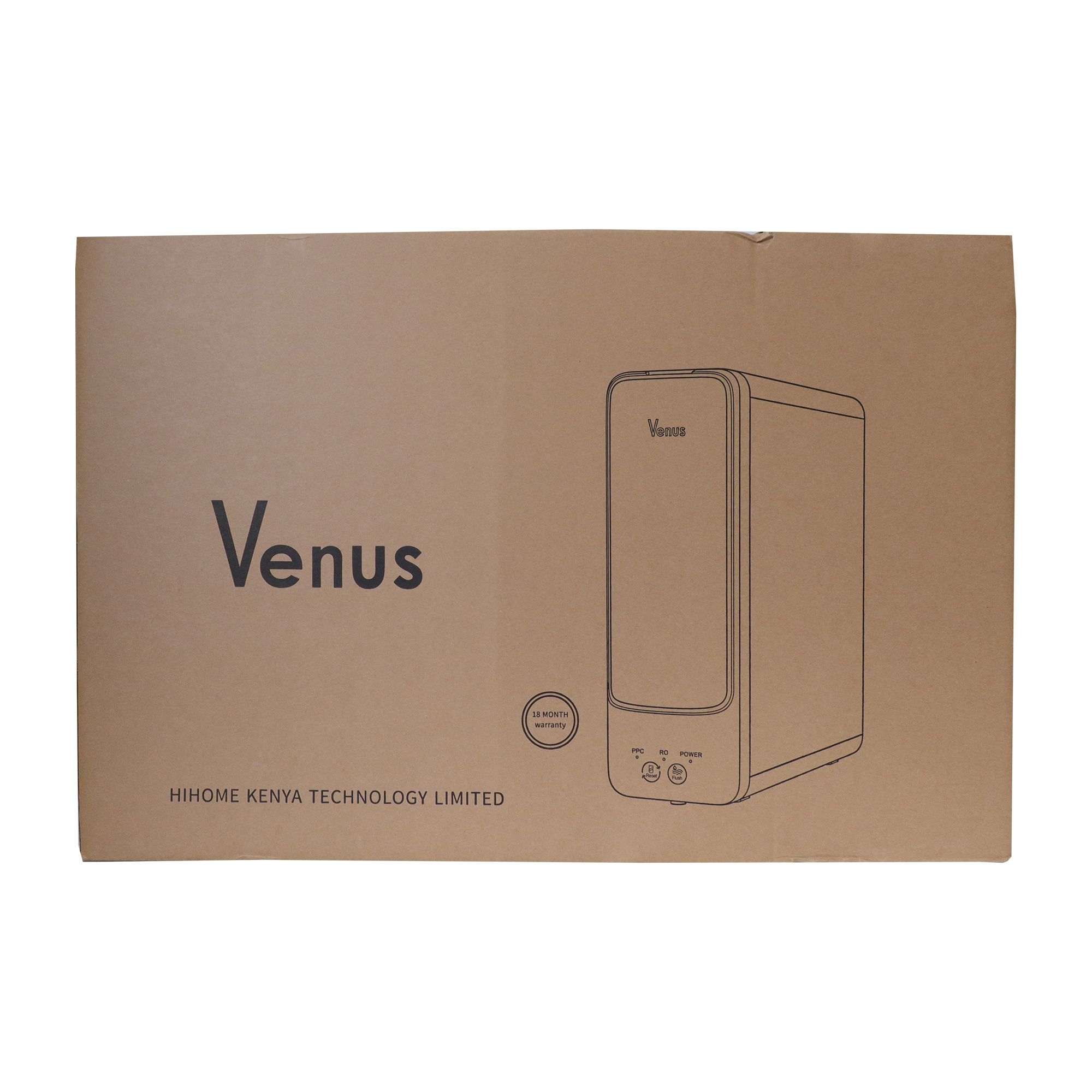 VENUS WATER PURIFIER WHITE Stored under the sink to filter flowing out of the tap. 80 watts. 600 GALLON FLOW