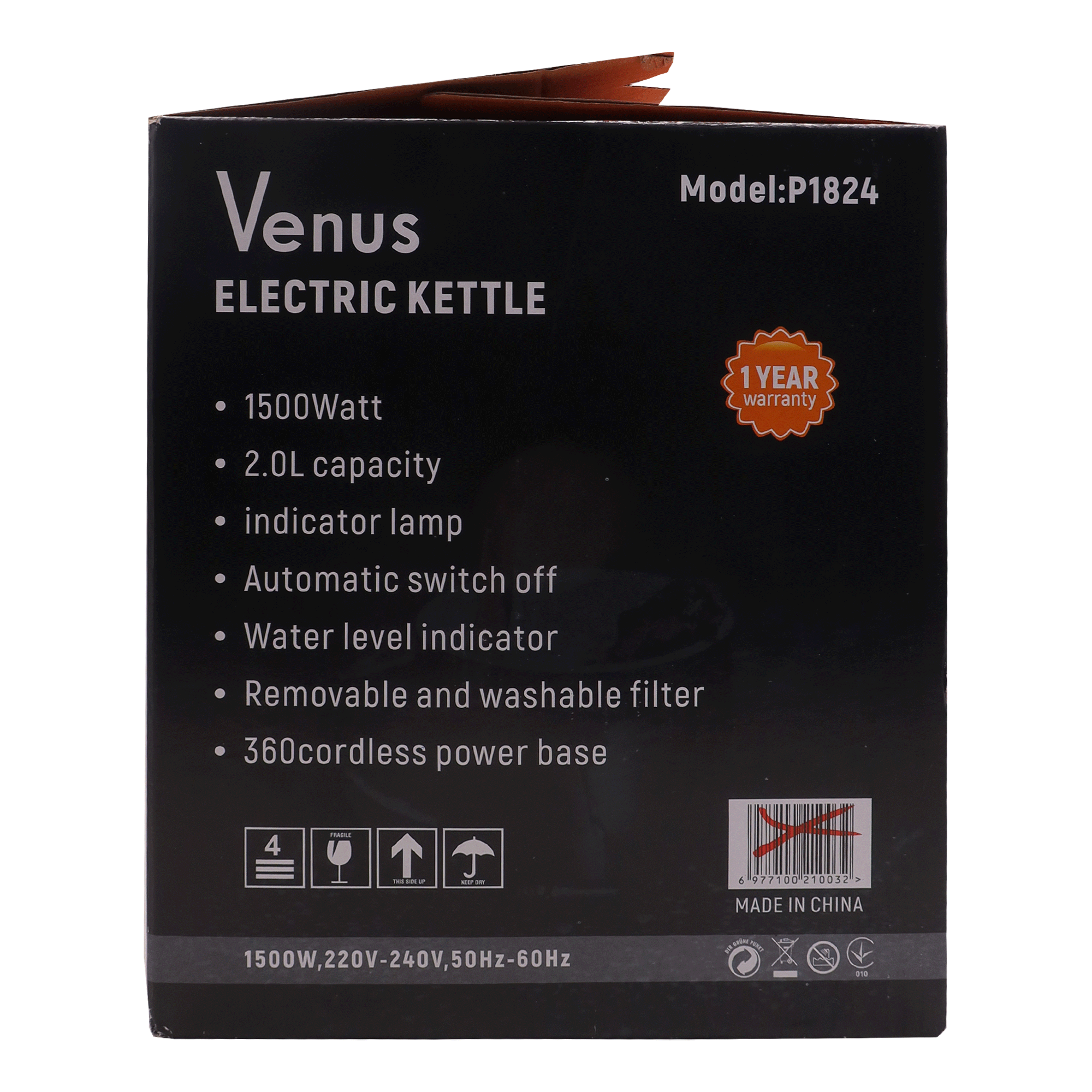 Black Friday Discounts for VENUS electric kettle capacity 2.0L, 1500