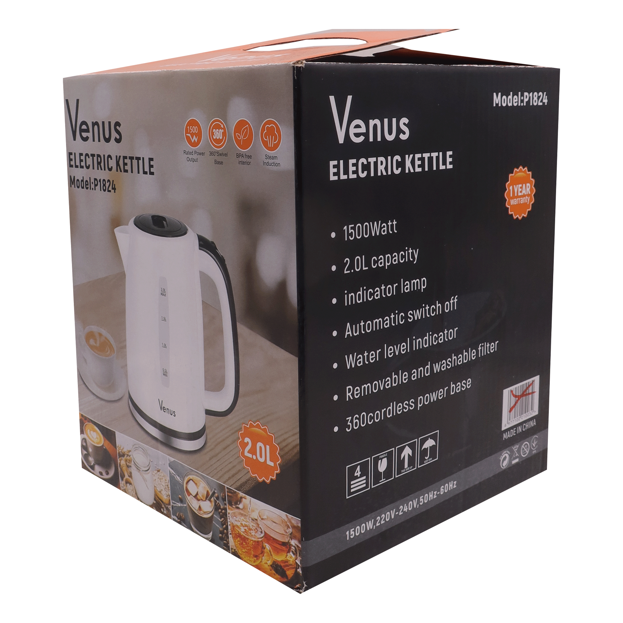 Black Friday Discounts for VENUS electric kettle capacity 2.0L, 1500
