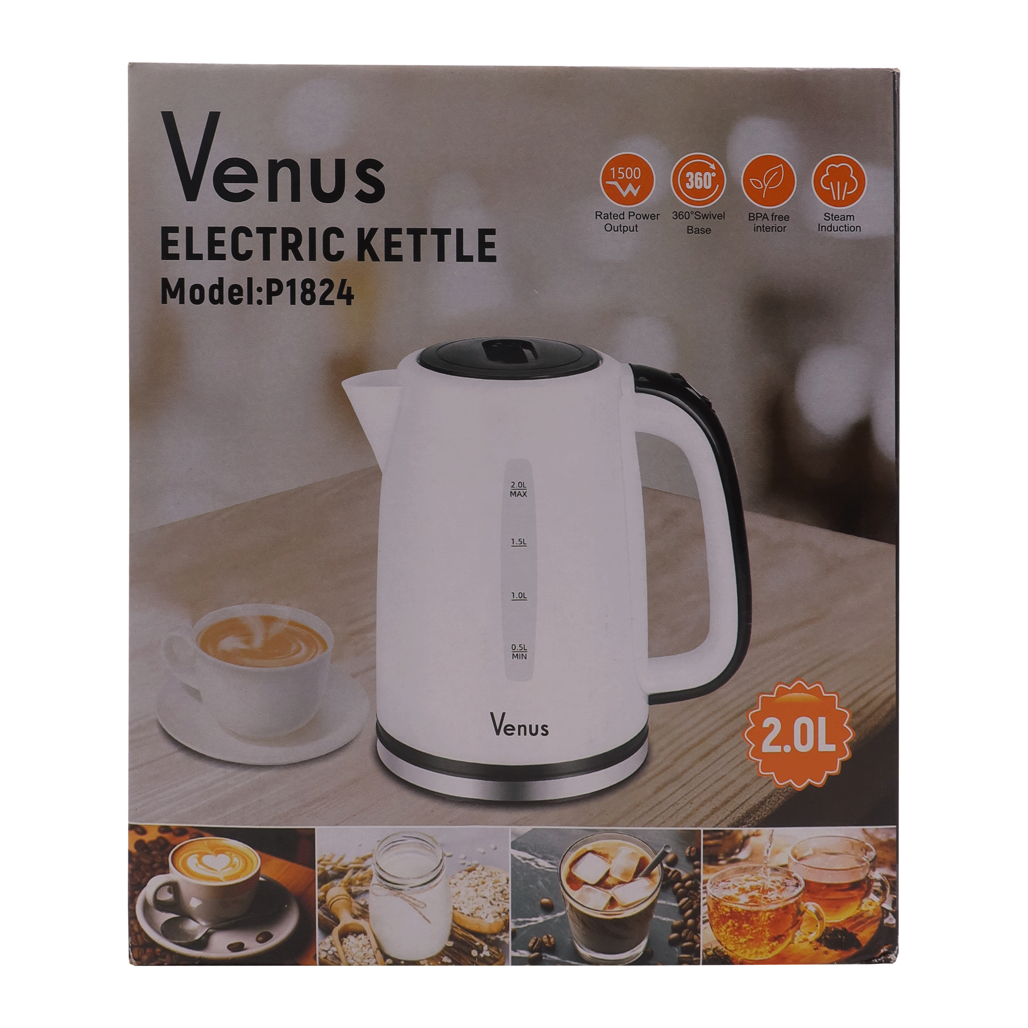 Black Friday Discounts for VENUS electric kettle capacity 2.0L, 1500