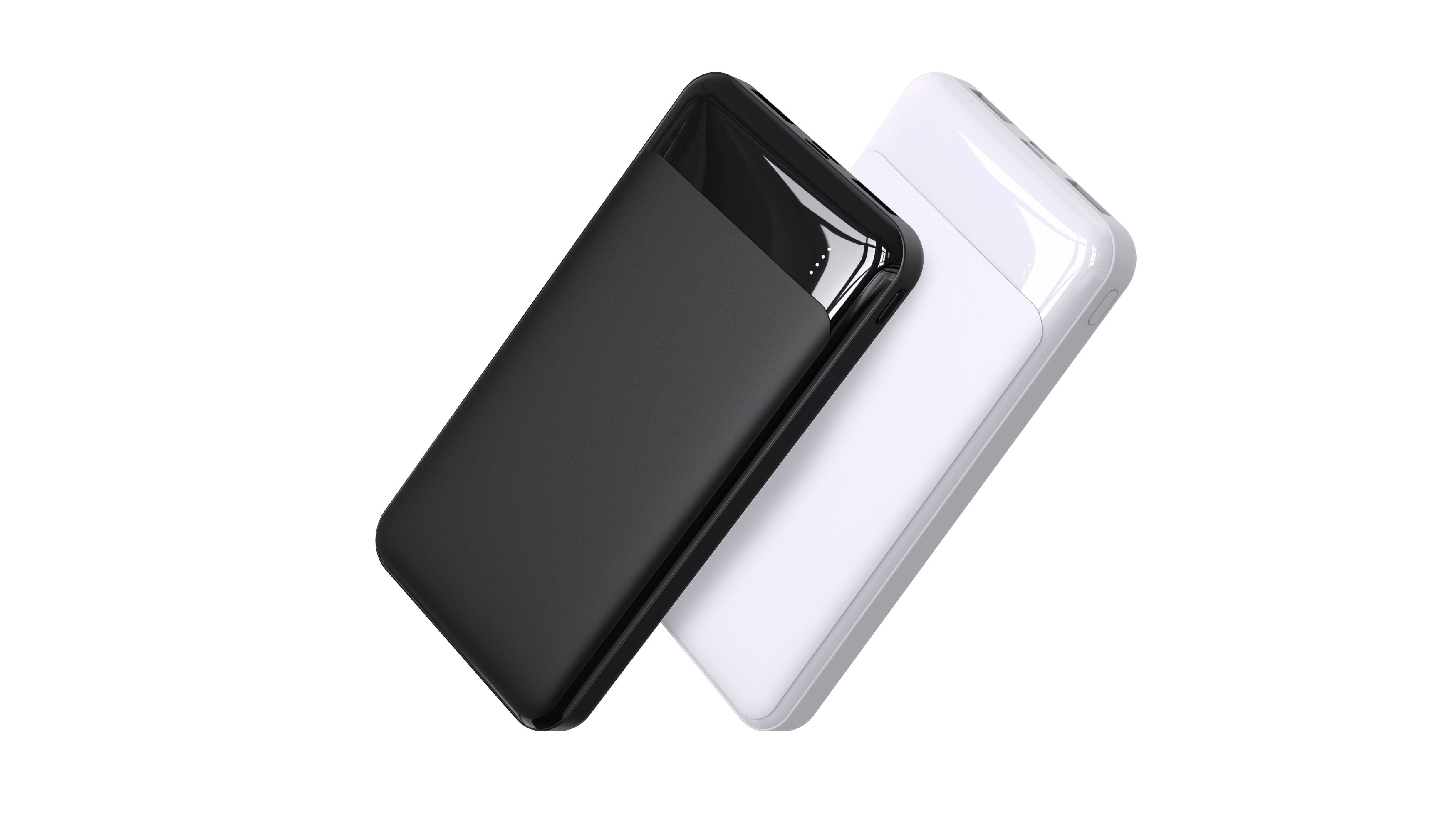 Venus Traveler Powerbank - 10000mAh Capacity, ABS Material, 280g Weight, 5V/2.1A Input (micro/type-C ports), 5V/2.1A Output (Dual USB ports) - Your On-the-Go Power Companion white