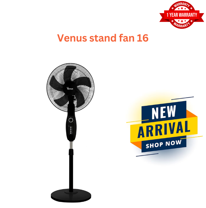 Venus Stand 16" USSF-613-16: High Speed Airflow, 3 Speed Functions, Powerful Air with 5 Blades, and Lower Power Consumption