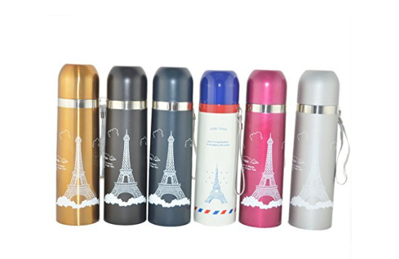 Best quality 500ML Metallic Thermos Vacuum Flask ; Water Bottle: