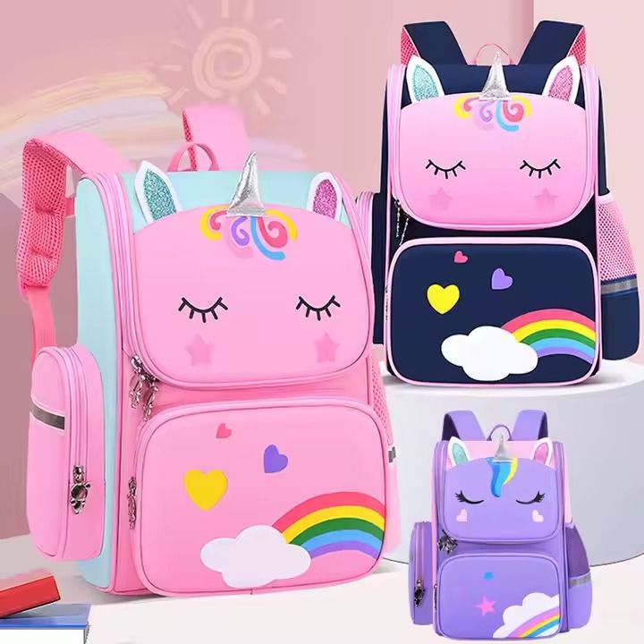 Back to school Waterproof Casual School Book Bag Large Capacity Cute Kids Backpack