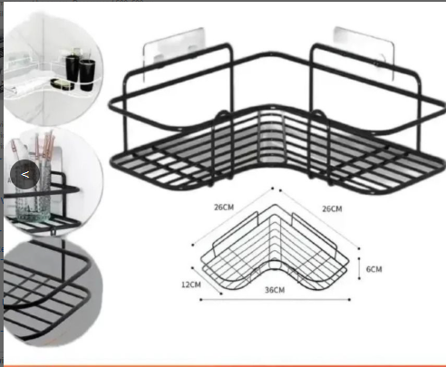 Bathroom Shelf Shower Shelves Shampoo Storage Rack Kitchen Storage Holder Punch-Free Wall Mounted Organizer Bathroom Accessories