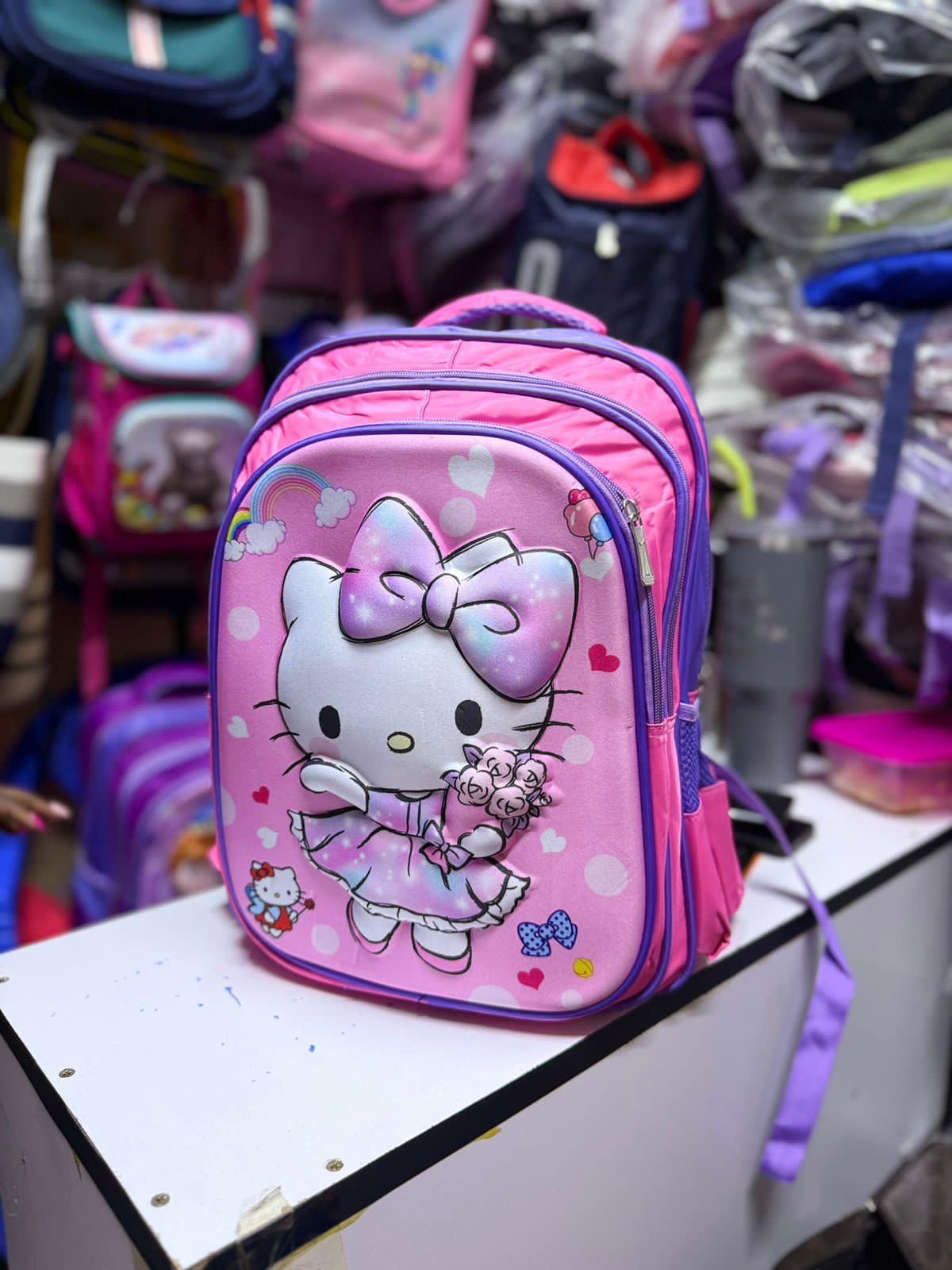 New stock alert !  large Cartoon themed school Bags (girls) suit for Grade 1,2,3,4