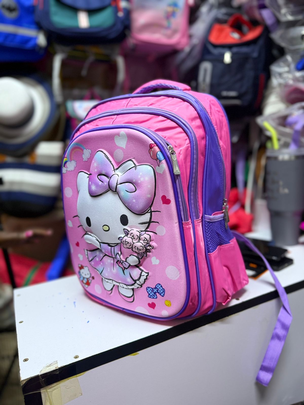 New stock alert !  large Cartoon themed school Bags (girls) suit for Grade 1,2,3,4