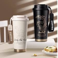 NEW ARRIVALS Best quality 600ml Metallic Thermos Vacuum Flask ; Water Bottle: Sports 600ml | 12hrs Hot-Cold | 2 Ways to Drink