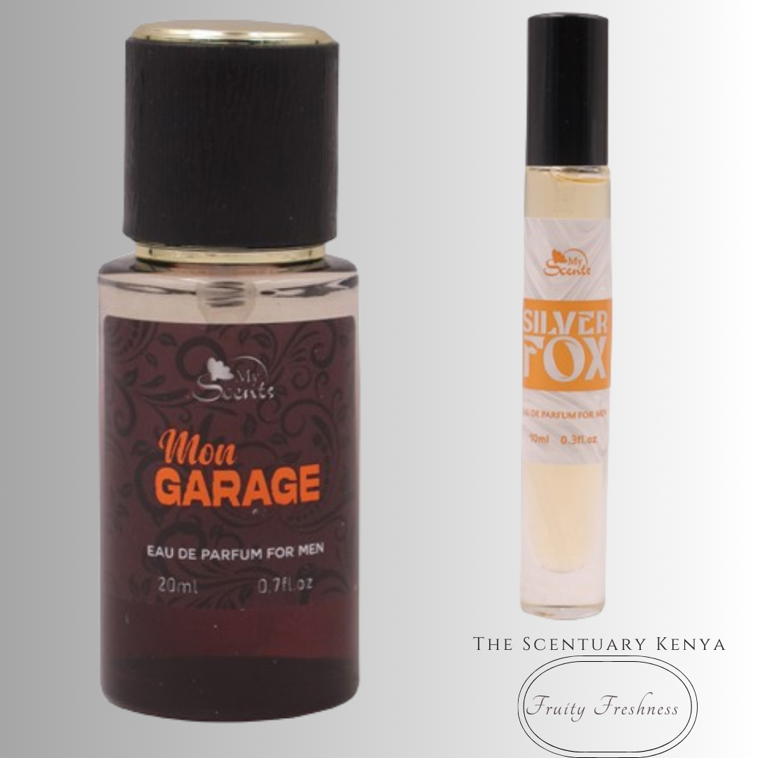The Scentury Kenya Best Offers 2 in Mon Garage+ Silver Fox crazzzy combinations *for that extra amazing smell, look, confidence and a Long Lasting Fragrances