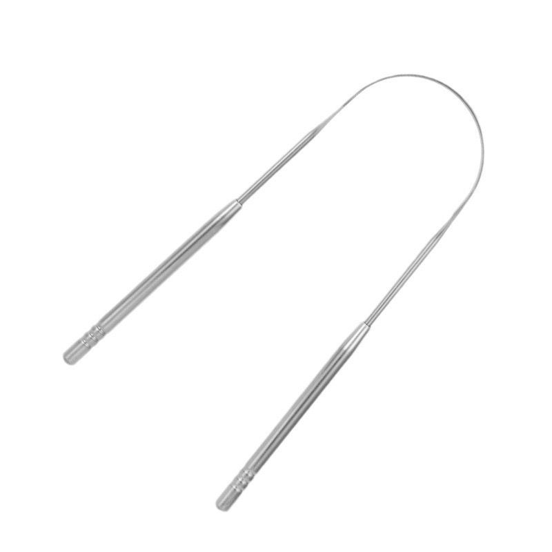 Tongue Scraper Tongue Cleaner for Adults - Professional Tongue Cleaning Tool to Reduce Bad Breath, Stainless Steel Tongue Scrapers (silvery)
