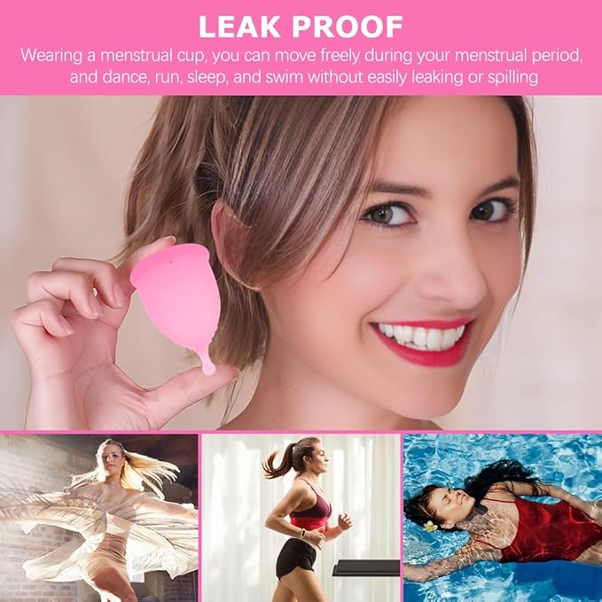 Menstrual Cups Soft & Flexible Period Cups for Women Upto 12 Hours Eco-Friendly & Safer Tampons  Pads Alternative Copa Menstrual
﻿