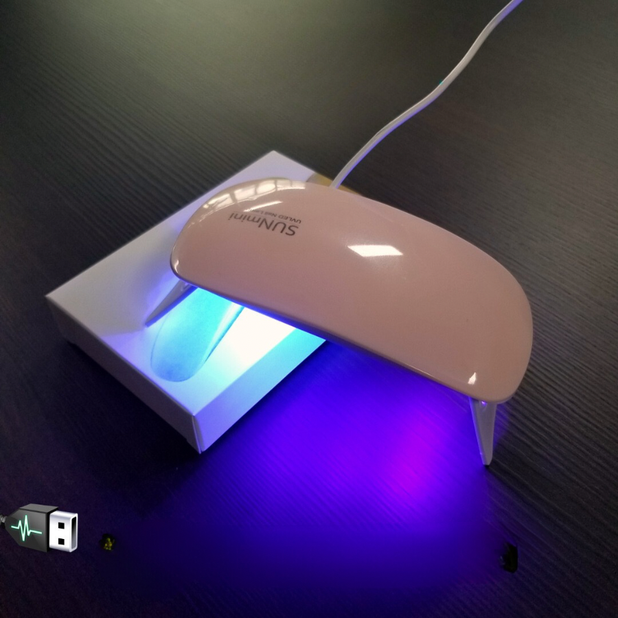 UV LED nail dryer Mini Gel nail lamp Portable Curing light for Gel Nail Polish,6w
