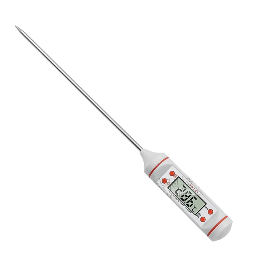 Digital Meat Thermometer for Cooking Liquid Deep Frying Oil Candy, Kitchen Food Instant Read Thermometer with Super Long Probe, Backlit, Lock Function