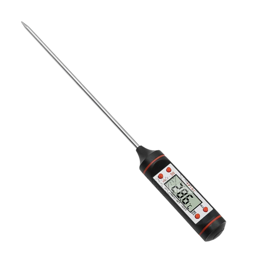 Digital Meat Thermometer for Cooking Liquid Deep Frying Oil Candy, Kitchen Food Instant Read Thermometer with Super Long Probe, Backlit, Lock Function