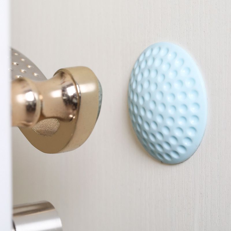 Wall Protectors Door Handle Bumpers Buffer Guard Doorknob Rubber Self Adhesive Silencer Crash Pad for Home Office Doorstop Door Stopper