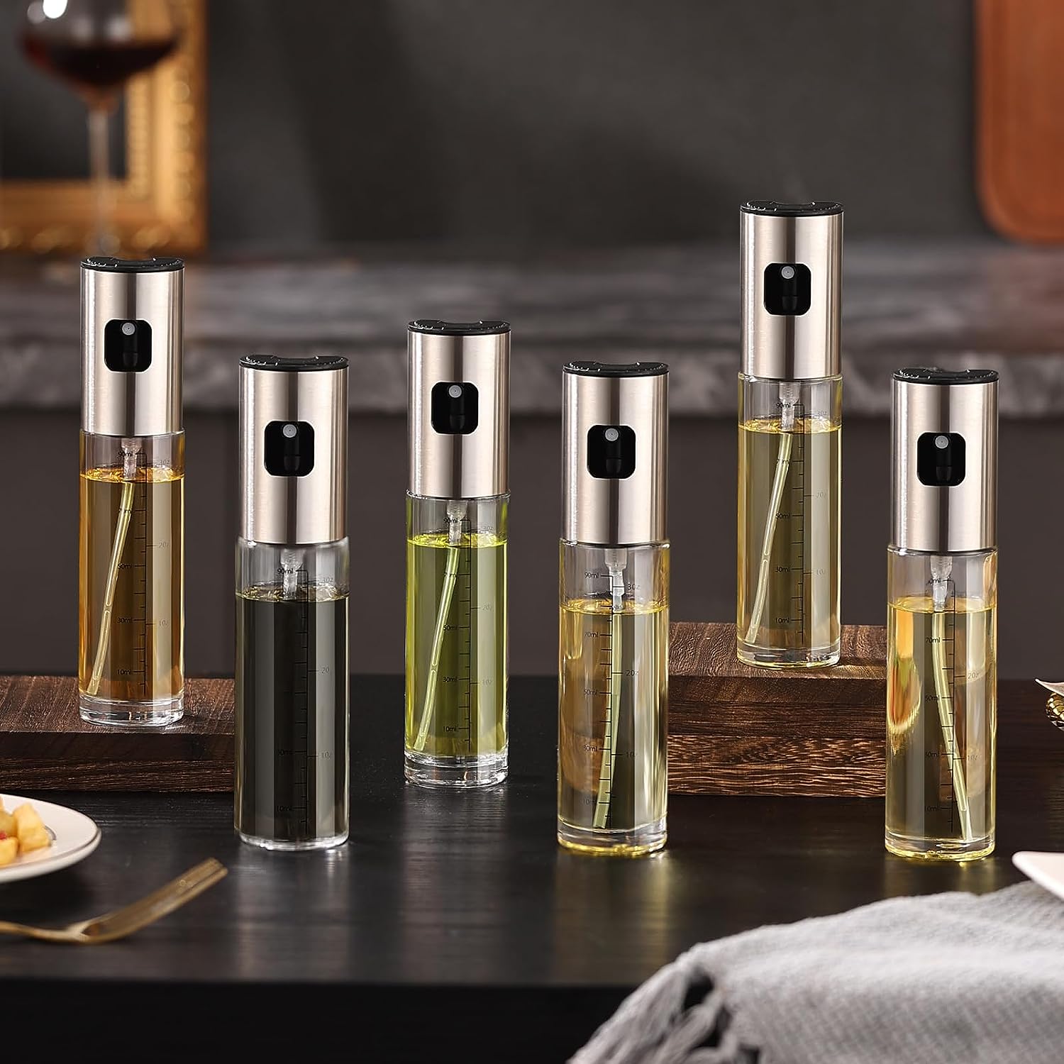 Oil Sprayer for Cooking, Olive Oil Sprayer Mister, 100ml Olive Oil Spray Bottle for Salad, BBQ, Kitchen Baking, Roasting