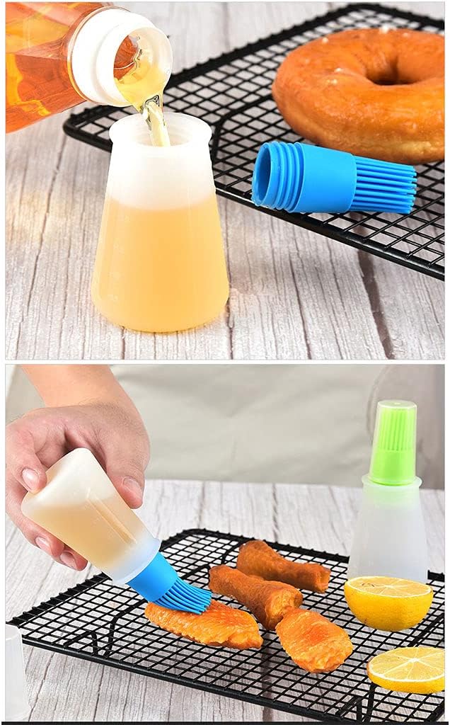 Silicone Oil bottle brush， BBQ/Pastry Basting Brushes,Silicone Cooking Grill Barbecue Baking Pastry Oil/Honey/Sauce Bottle Brush