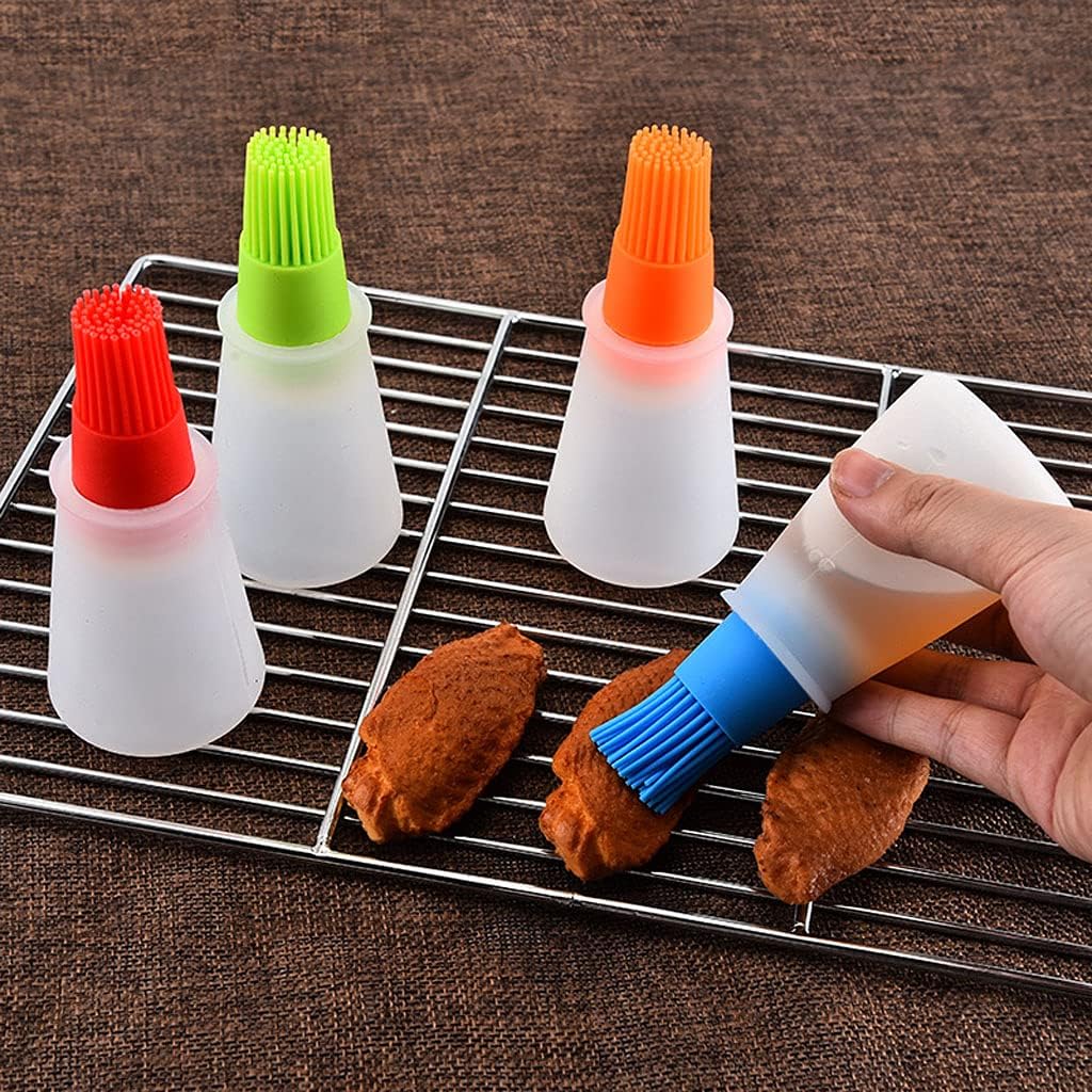 Silicone Oil bottle brush， BBQ/Pastry Basting Brushes,Silicone Cooking Grill Barbecue Baking Pastry Oil/Honey/Sauce Bottle Brush