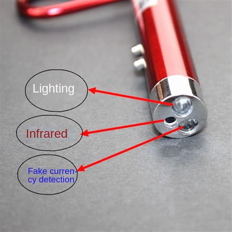 Cat Toys Laser Pointer Mini Keychain Laser Pointer LED Flashlight Dog Cat laser toy Pet Remote Control Laser Money Detector Key Chain