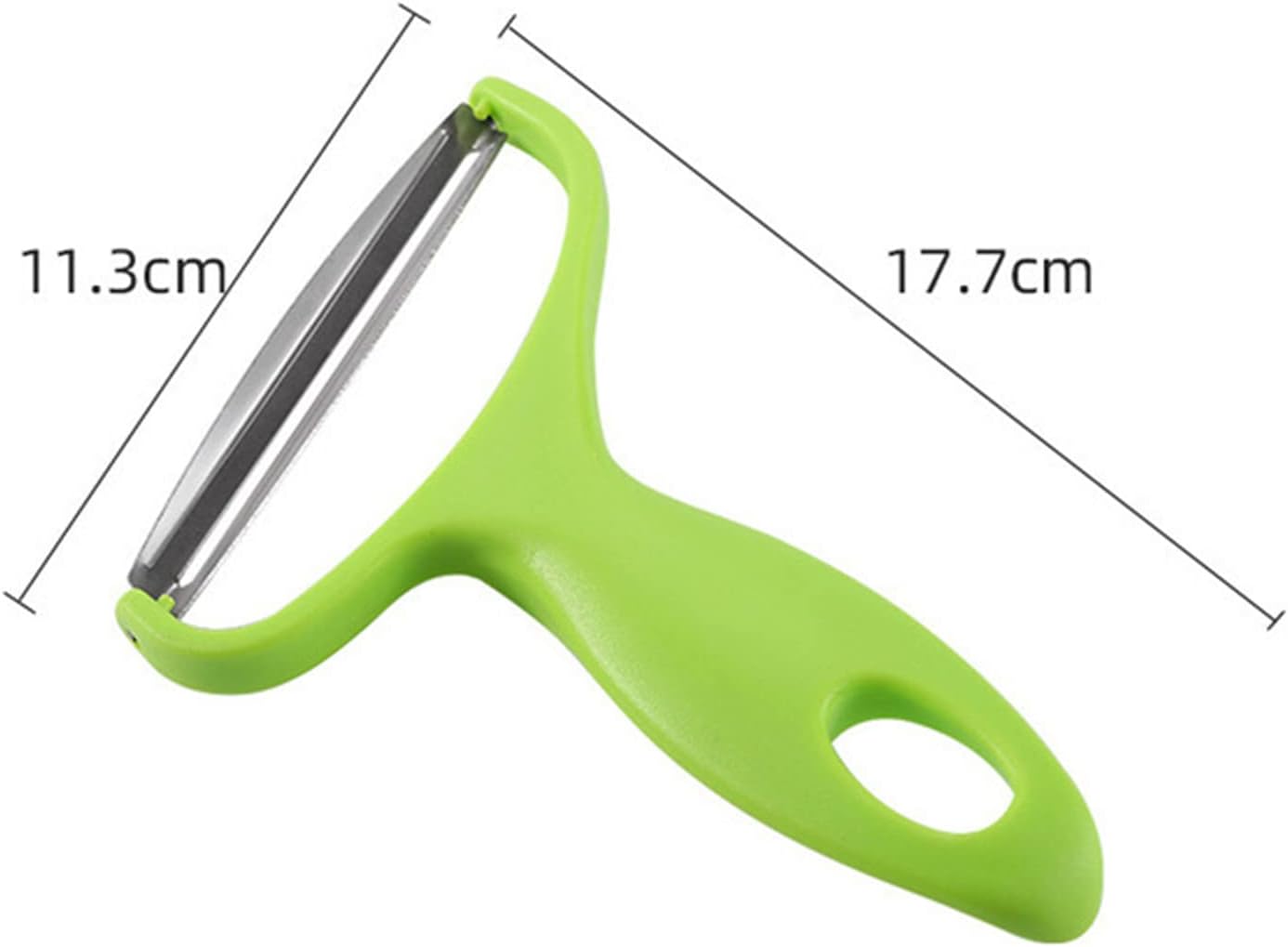 Peeler - Cabbage Wide Mouth Fruit Peeler Stainless Steel Knife Salad Vegetables Peelers Graters - Vegetable Cabbage Fruit Machine Coleslaw Peeler Grater (Green)