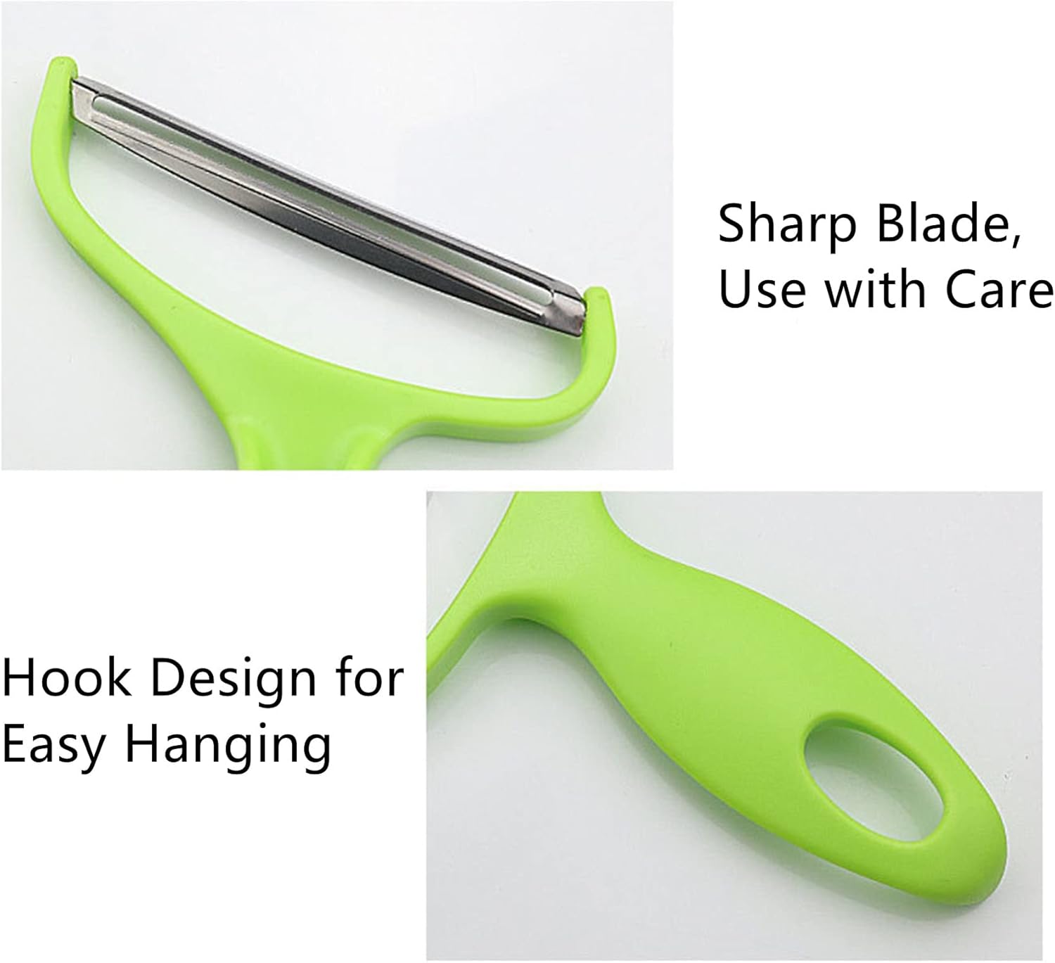 Peeler - Cabbage Wide Mouth Fruit Peeler Stainless Steel Knife Salad Vegetables Peelers Graters - Vegetable Cabbage Fruit Machine Coleslaw Peeler Grater (Green)