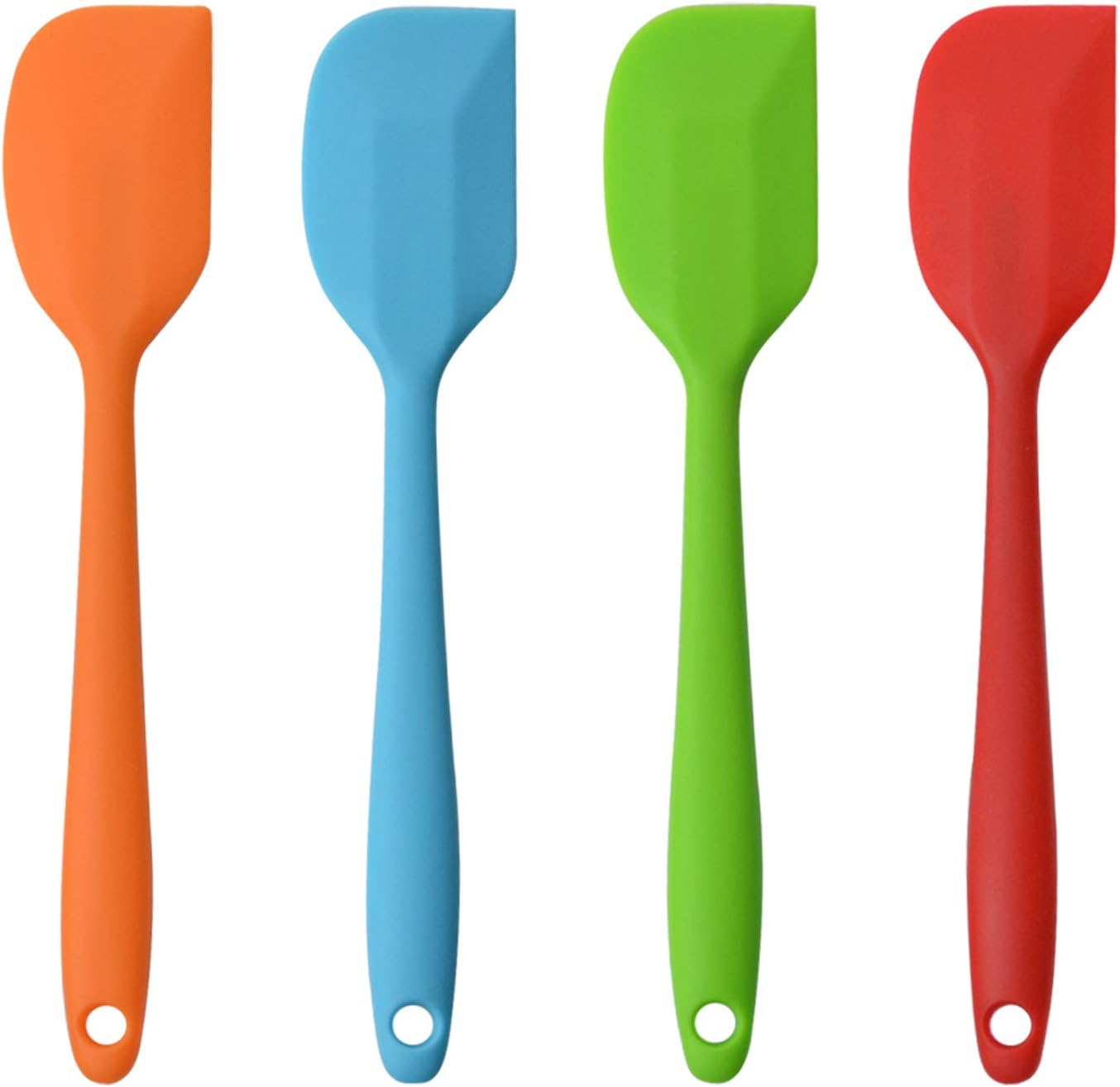 Silicone Spatulas, Rubber Spatula Heat Resistant Seamless One Piece Design Non-Stick Flexible Scrapers Baking Mixing Tool