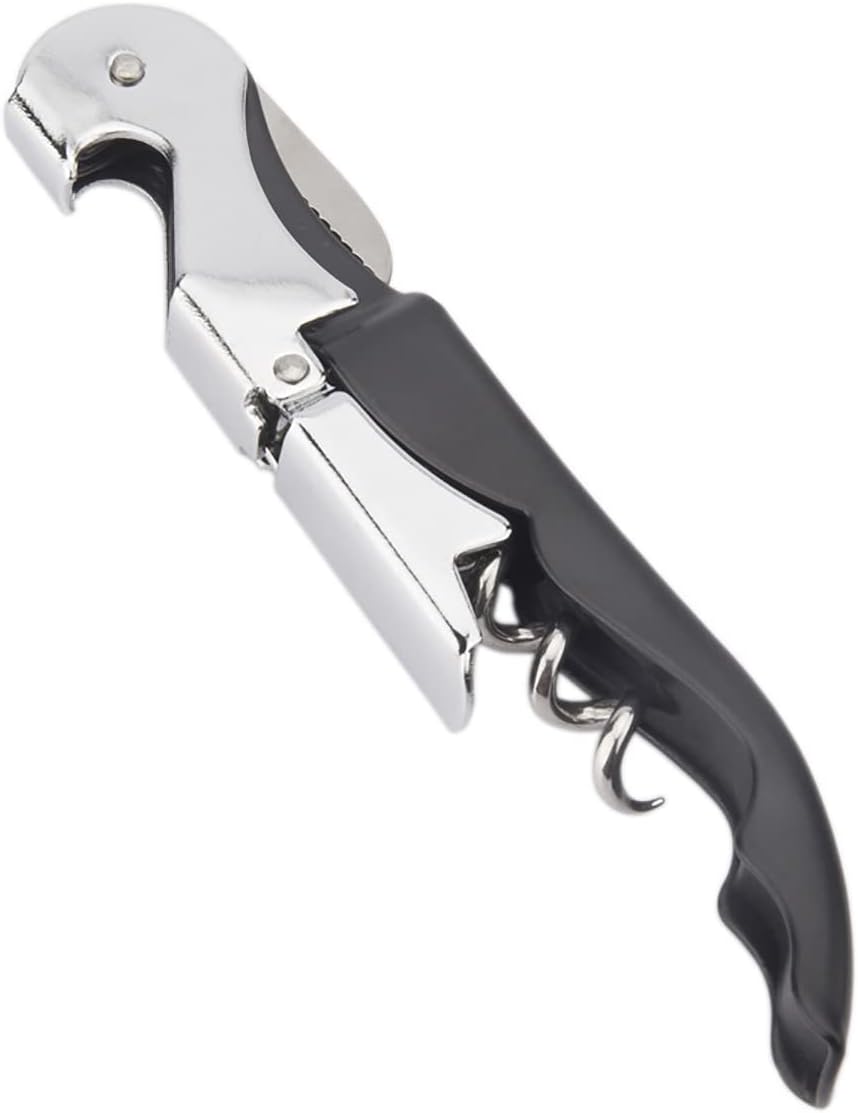 Chef Craft Select Waiters Corkscrew with Foil Cutter and Bottle Opener, 5 inches in Length, Stainless Steel