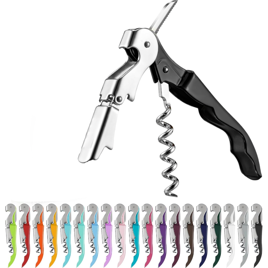 Chef Craft Select Waiters Corkscrew with Foil Cutter and Bottle Opener, 5 inches in Length, Stainless Steel