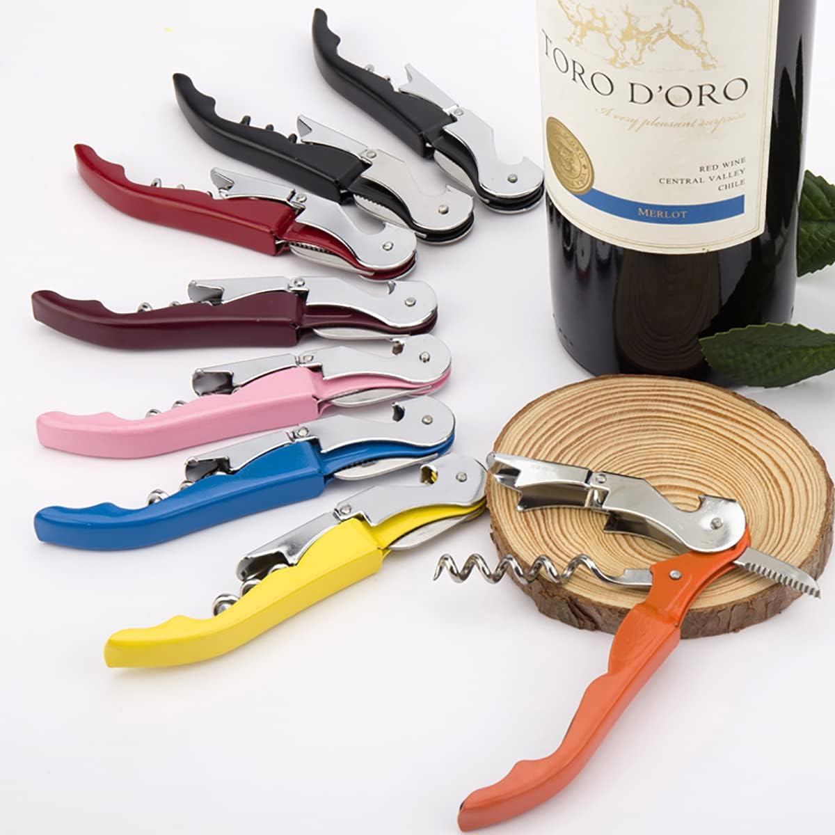 Chef Craft Select Waiters Corkscrew with Foil Cutter and Bottle Opener, 5 inches in Length, Stainless Steel