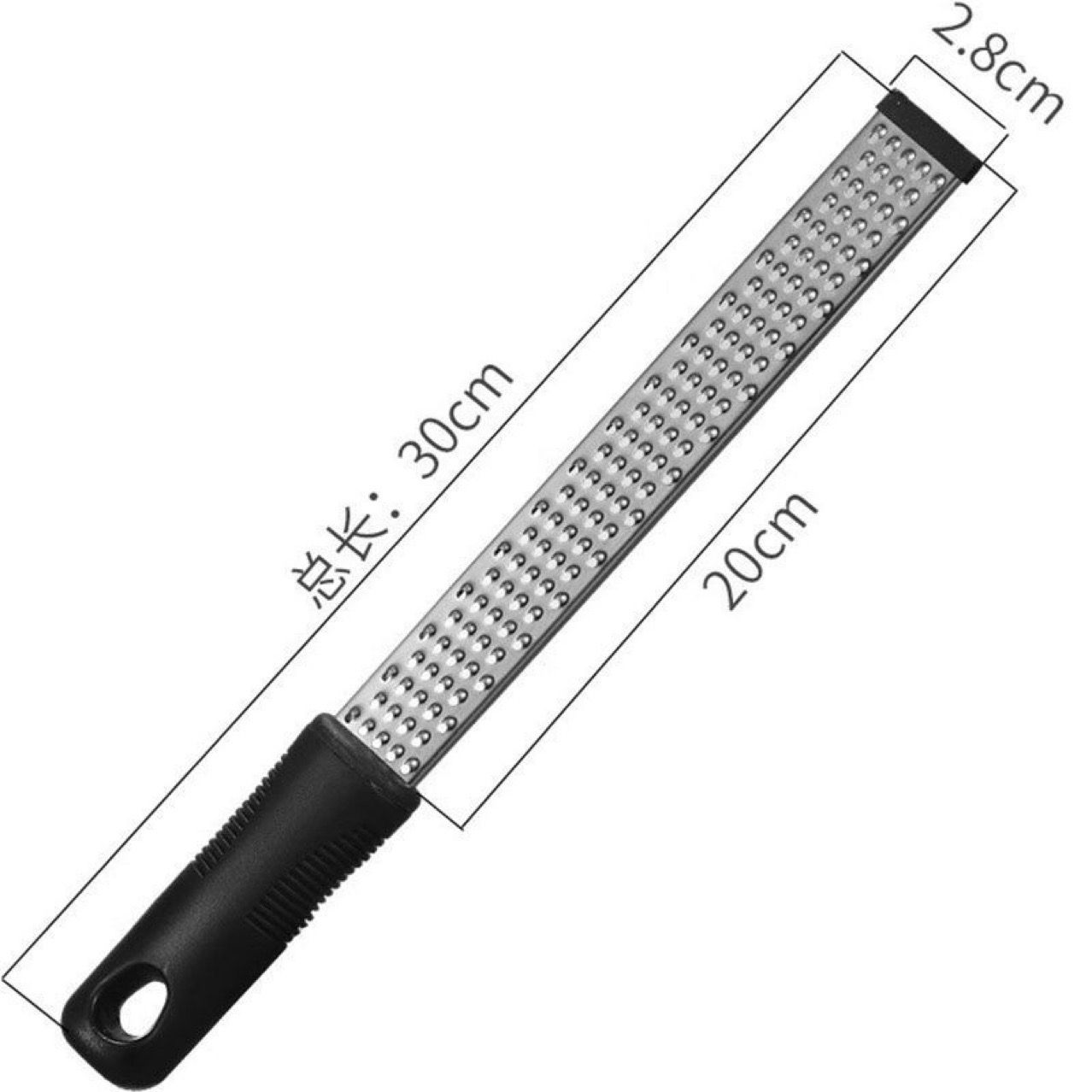 Lemon Zester & Cheese Grater with Handle,Kitchen Shredder for Parmesan Cheese, Lemon, Chocolate, Fruits, Vegetables, Ginger, Garlic