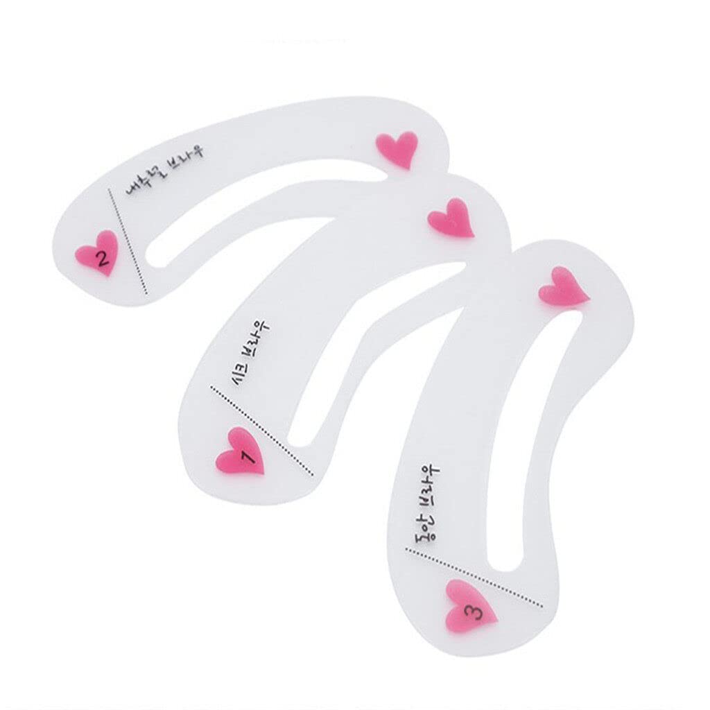 3 Pcs Eyebrow Stencil Grooming/Shaping Template Makeup Tool