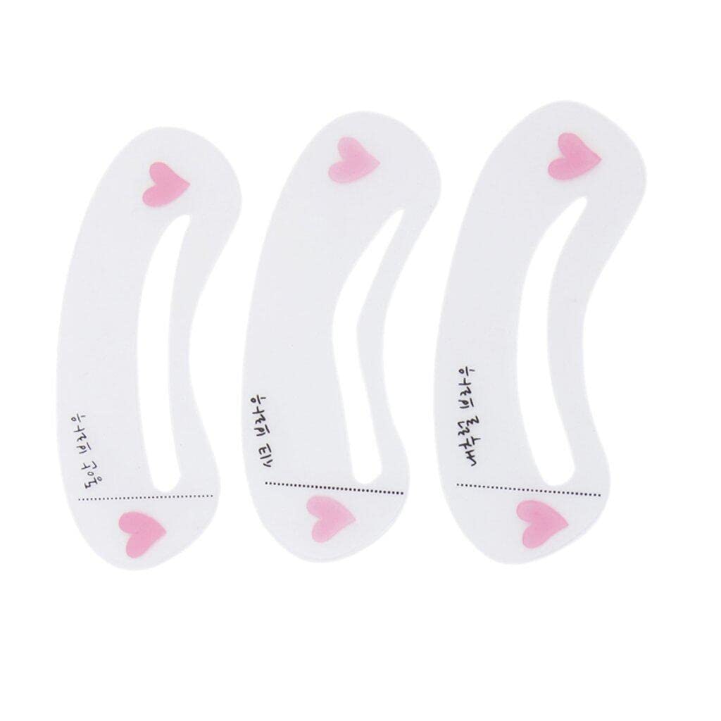 3 Pcs Eyebrow Stencil Grooming/Shaping Template Makeup Tool As Picture