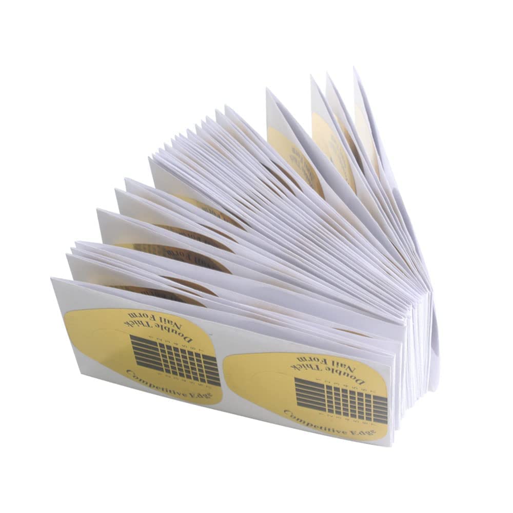 100 Pcs Acrylic Nail Forms Sticker, Thick Nail Art Tips Extension Forms, Nail Extension Tips for Beauty and Salon Nail Art Accessories