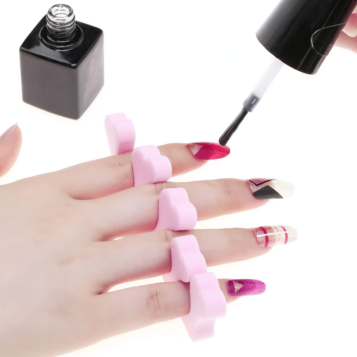 soft foam toe separator, finger divider, sponge finger divider, spacer manicure accessories, good for nail art, pedicure tool Durable