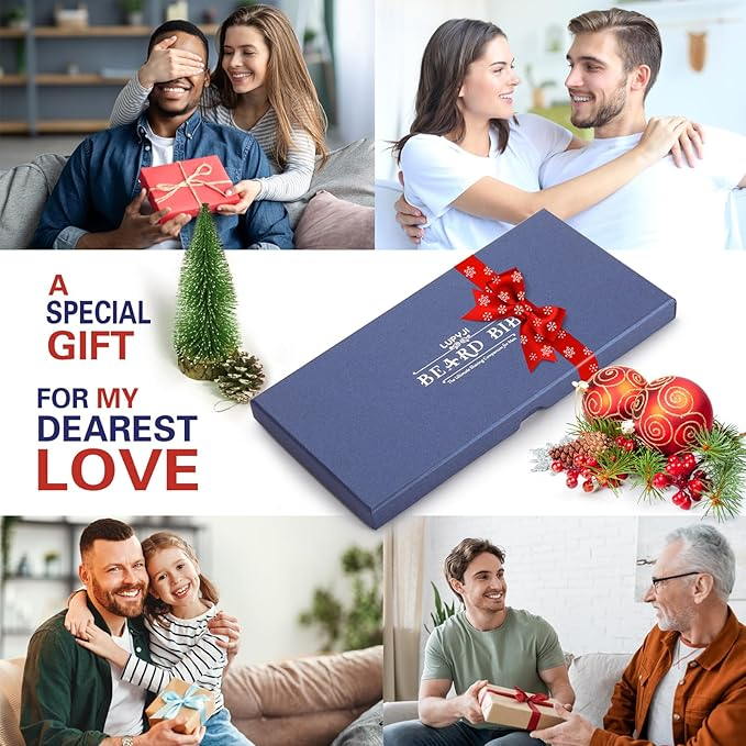 Beard Bib, Beard Catcher, Men's Non-Stick Material Beard Apron, for Styling and Trimming, One Size Fits Everyone