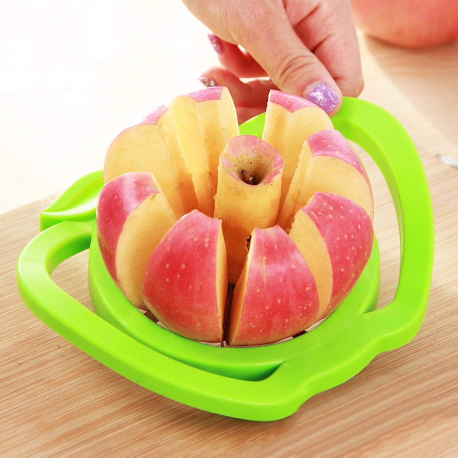 New Kitchen assist apple slicer Cutter Pear Fruit Divider Tool Comfort Handle for Kitchen Apple Peeler