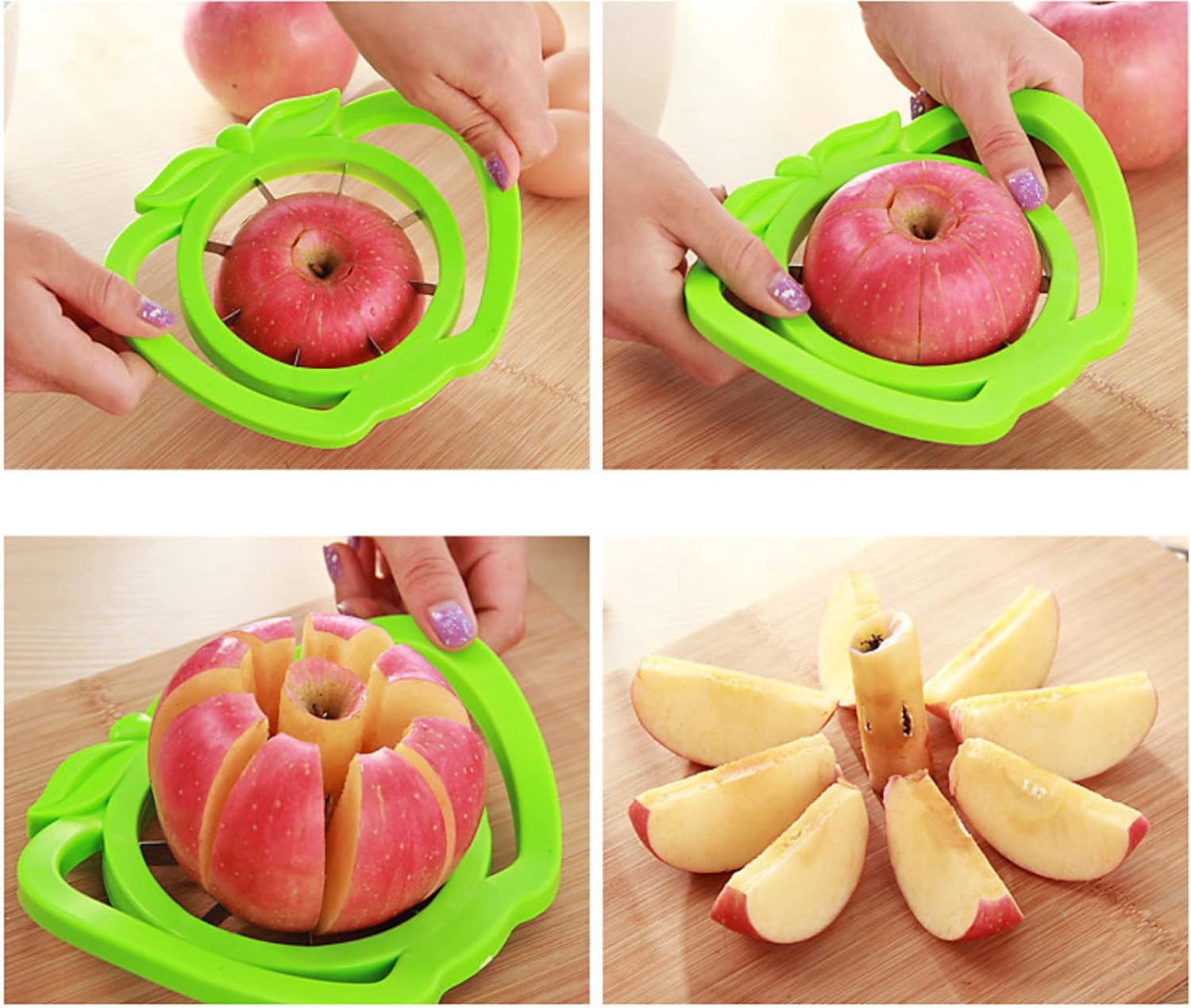New Kitchen assist apple slicer Cutter Pear Fruit Divider Tool Comfort Handle for Kitchen Apple Peeler