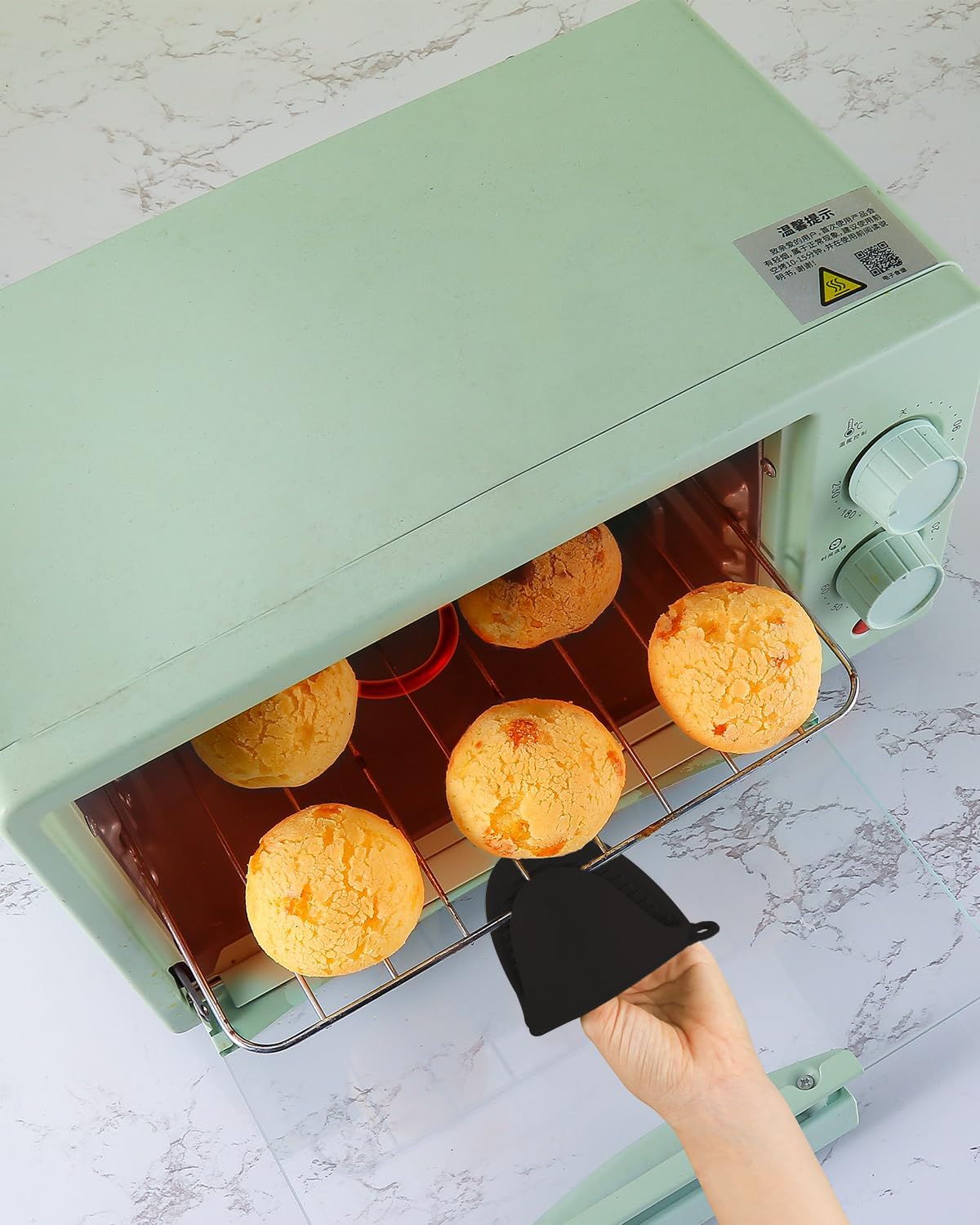 2 PCS Silicone Oven Mitts, Thicken Mini Oven Mitts Silicone Heat Resistant, Silicone Oven Gloves for Kitchen, Pinch Mitts Potholder for Kitchen Cooking & Baking
﻿