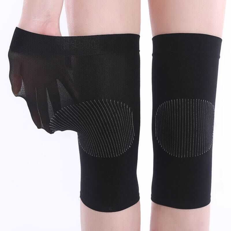 1 pair Anti-Slip Knee Brace Breathable Flexible Elastic Knee Support for Football Volleyball Dance Skating Basketball Sports