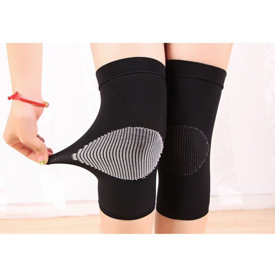 1 pair Anti-Slip Knee Brace Breathable Flexible Elastic Knee Support for Football Volleyball Dance Skating Basketball Sports