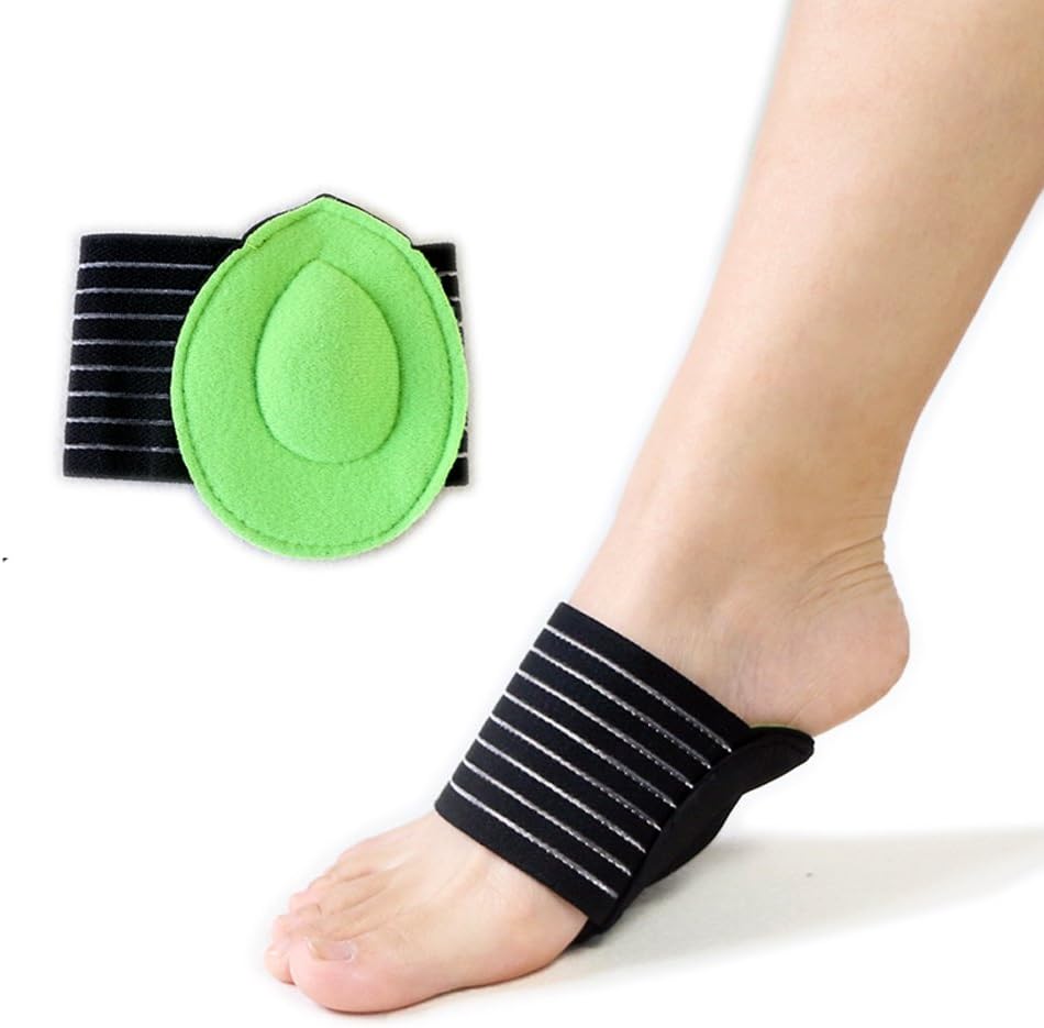 1 Pairs Foot Cushioned Arch Foot Support Decrease Plantar Fasciitis Pain Correction Night Foot Care Corrector Thumb