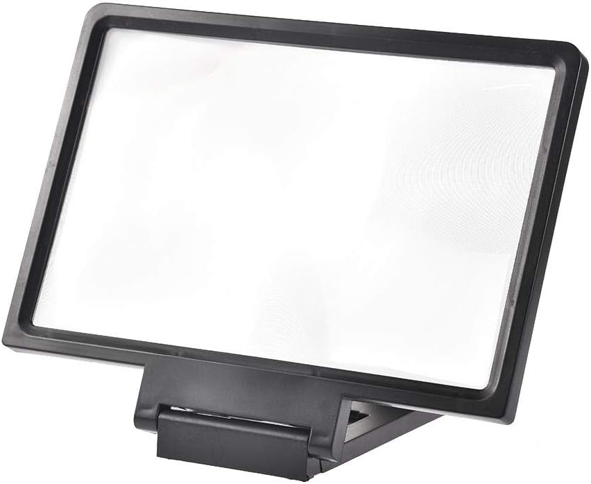 Screen Magnifier for Cell Phone - Magnifying Projector Screen Enlarger for Movies, Videos and Gaming – Foldable Phone Stand with Screen Amplifier–Compatible with All Smartphones