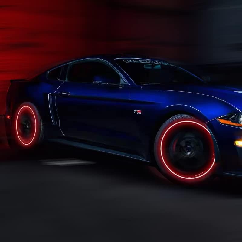 20PCS Reflective Car Wheel Decorative Stripe Stickers, Night Safety Warning Car Stickers, Anti-Scratch Reflective Stickers Car Motorcycle Wheel Safety Decorative Car Decals Universal