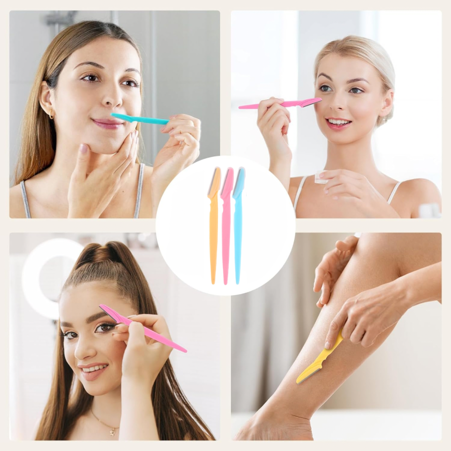 Eyebrow Razor,Dermaplane Razor,Face Razors for Women,Dermaplaning Tool for Face,Facial Hair Remover for Women,Eyebrow Hair Trimmers